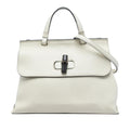 Gucci Medium Calfskin Bamboo Daily Satchel