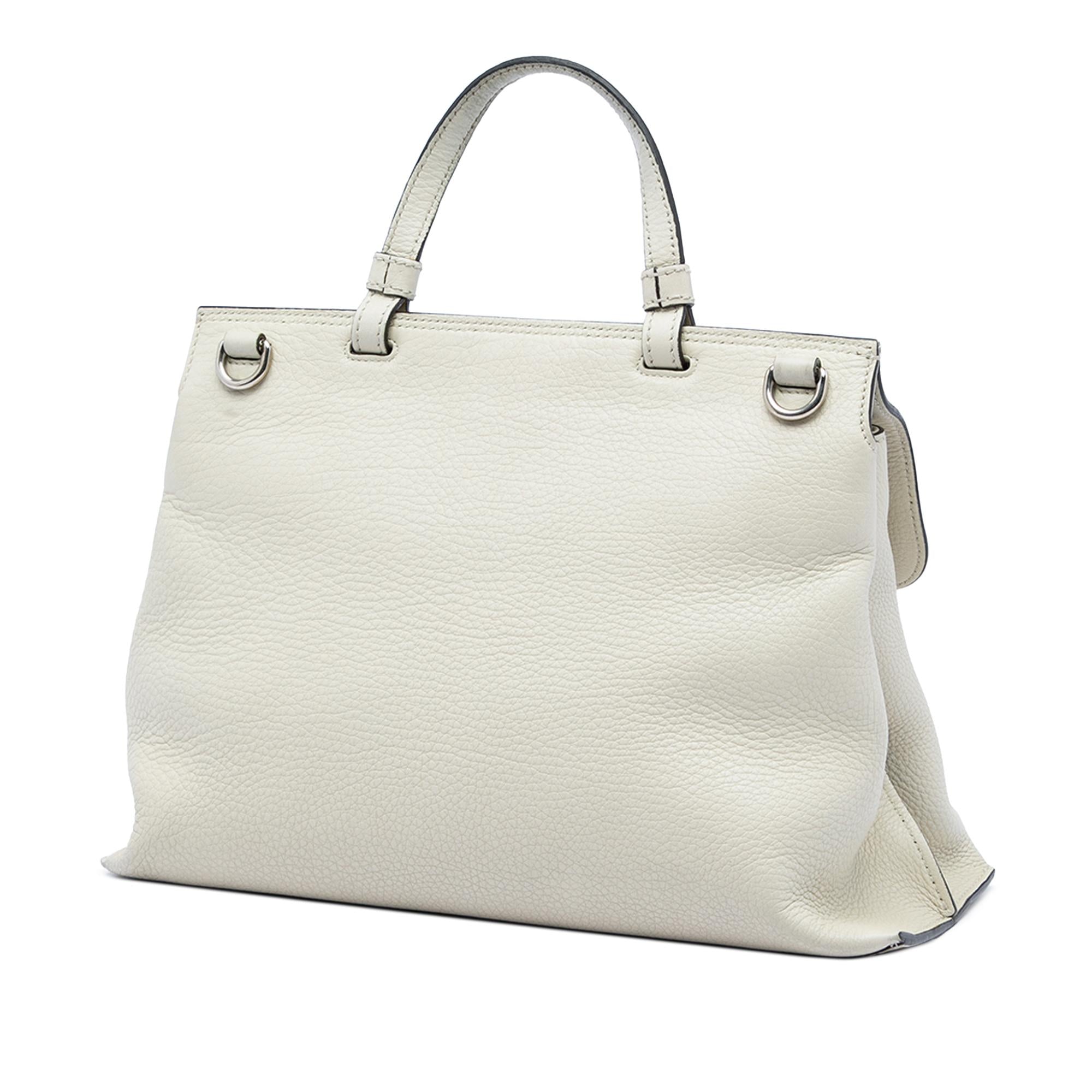 Gucci Medium Calfskin Bamboo Daily Satchel