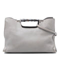 Gucci Medium Calfskin Bamboo Daily Shopper Satchel