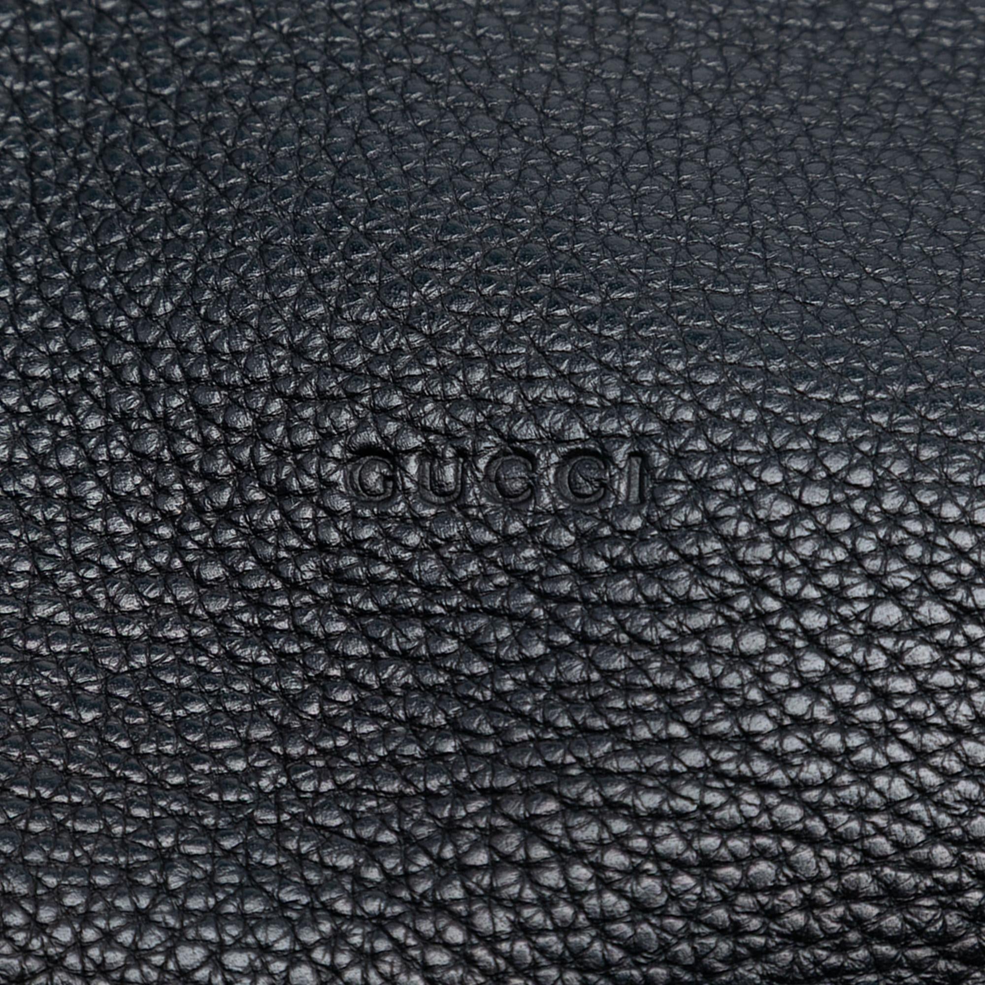 Gucci Medium Calfskin Bamboo Daily Shopper Satchel