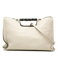 Gucci Medium Calfskin Bamboo Daily Shopper Satchel