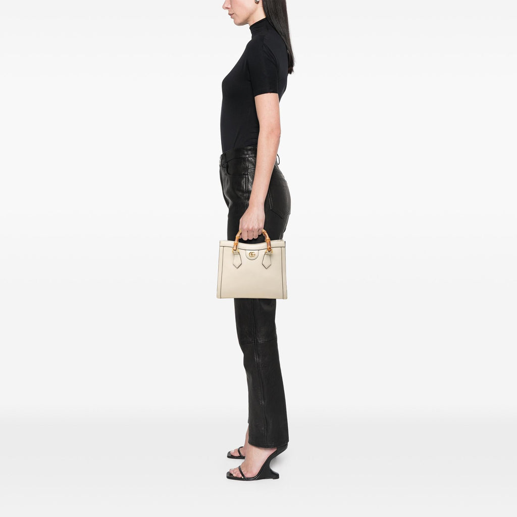 Gucci Medium Calfskin Bamboo Diana Satchel