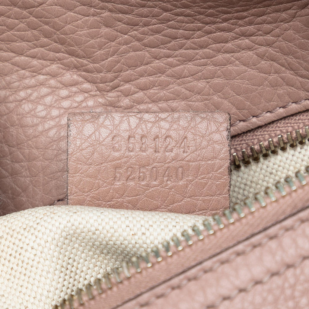 Gucci Medium Calfskin Bamboo Shopper Boston Bag