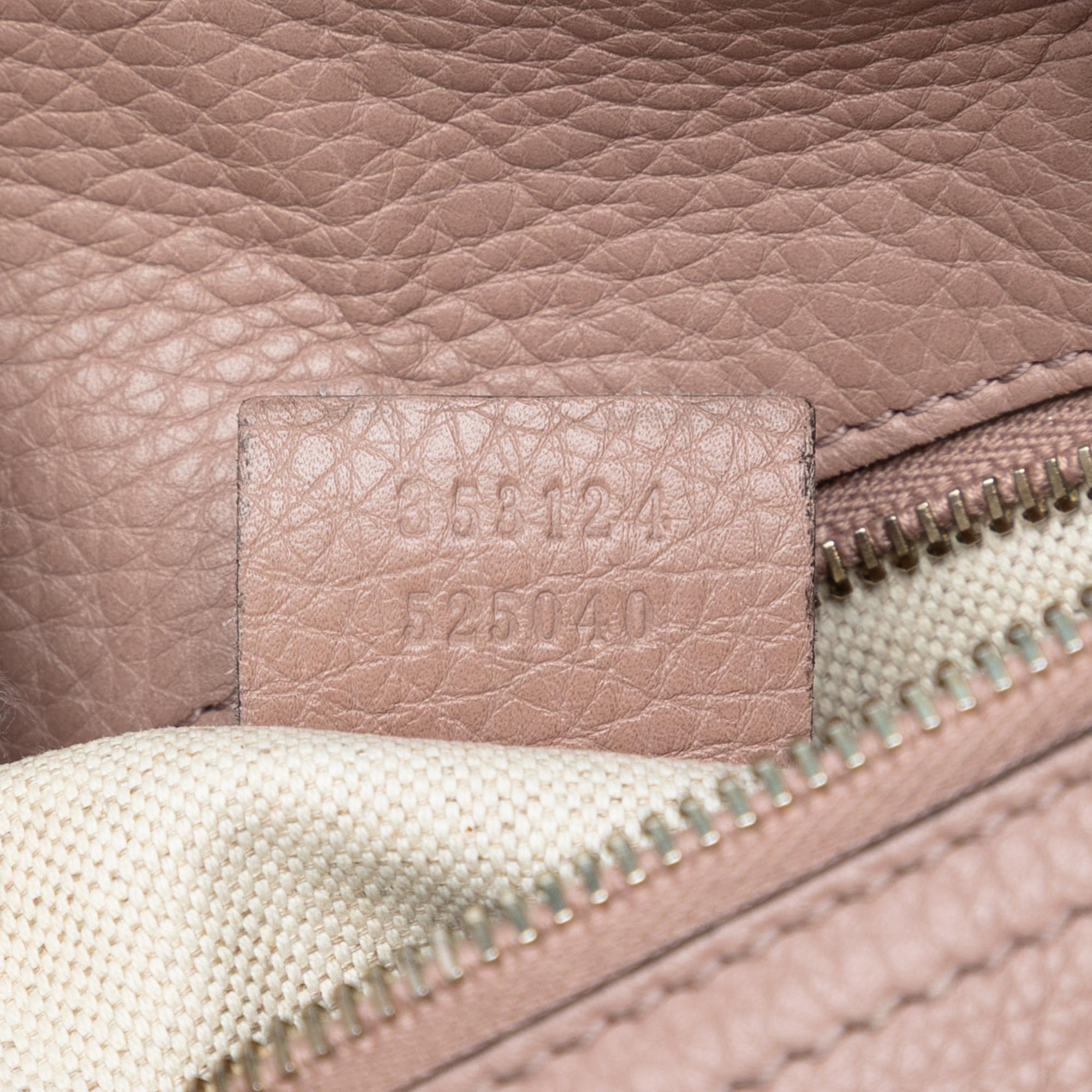 Gucci Medium Calfskin Bamboo Shopper Boston Bag