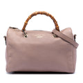 Gucci Medium Calfskin Bamboo Shopper Boston Bag
