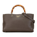 Gucci Medium Calfskin Bamboo Shopper Satchel (SHG-N0vdQS)