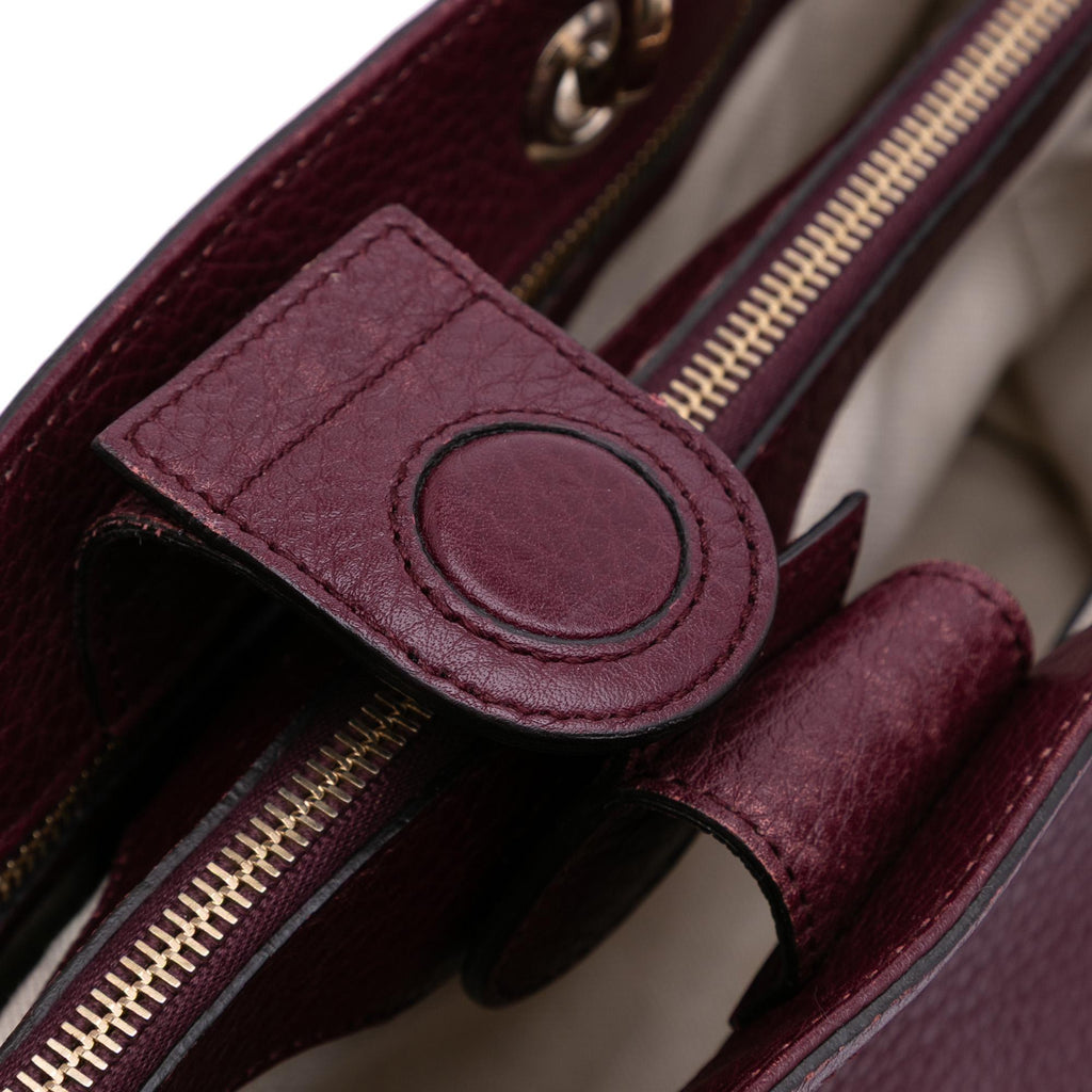 Gucci Medium Calfskin Bamboo Shopper Satchel