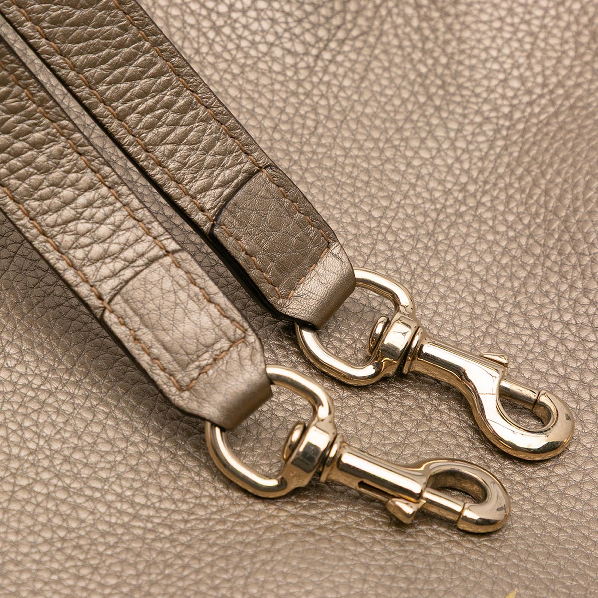 Gucci Medium Calfskin Bamboo Shopper Satchel