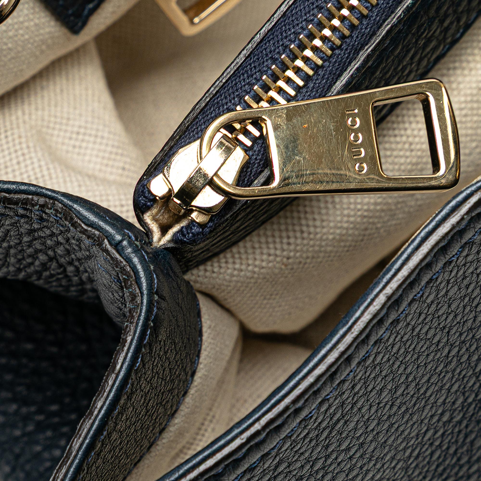 Gucci Medium Calfskin Bamboo Shopper Satchel