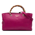 Gucci Medium Calfskin Bamboo Shopper Satchel