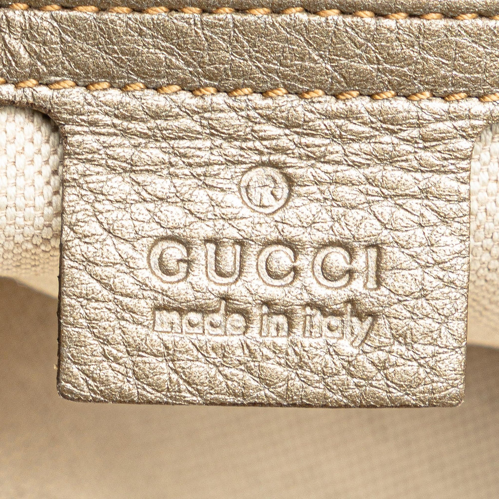 Gucci Medium Calfskin Bamboo Shopper Satchel