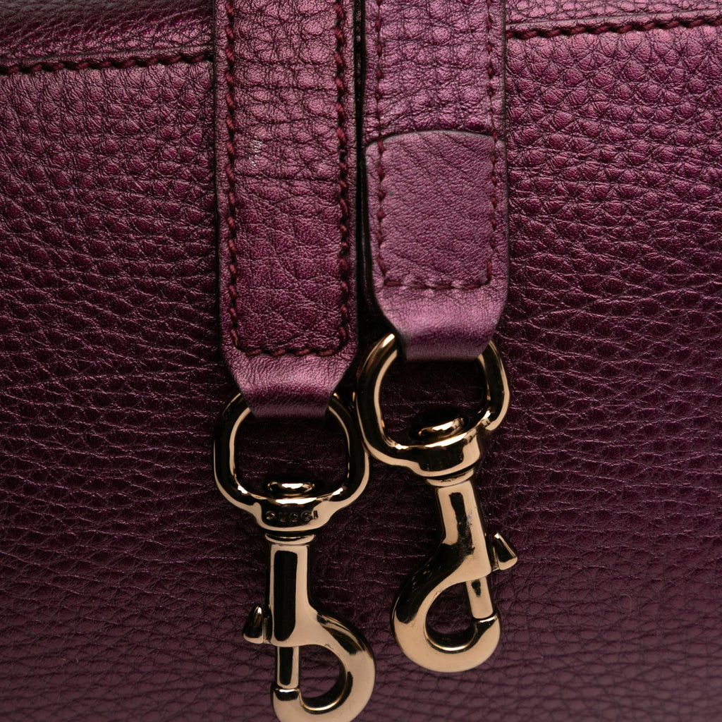 Gucci Medium Calfskin Bamboo Shopper Satchel