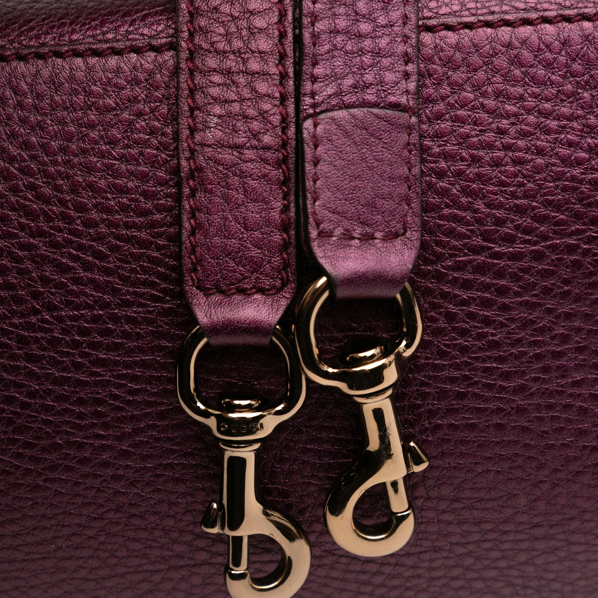 Gucci Medium Calfskin Bamboo Shopper Satchel
