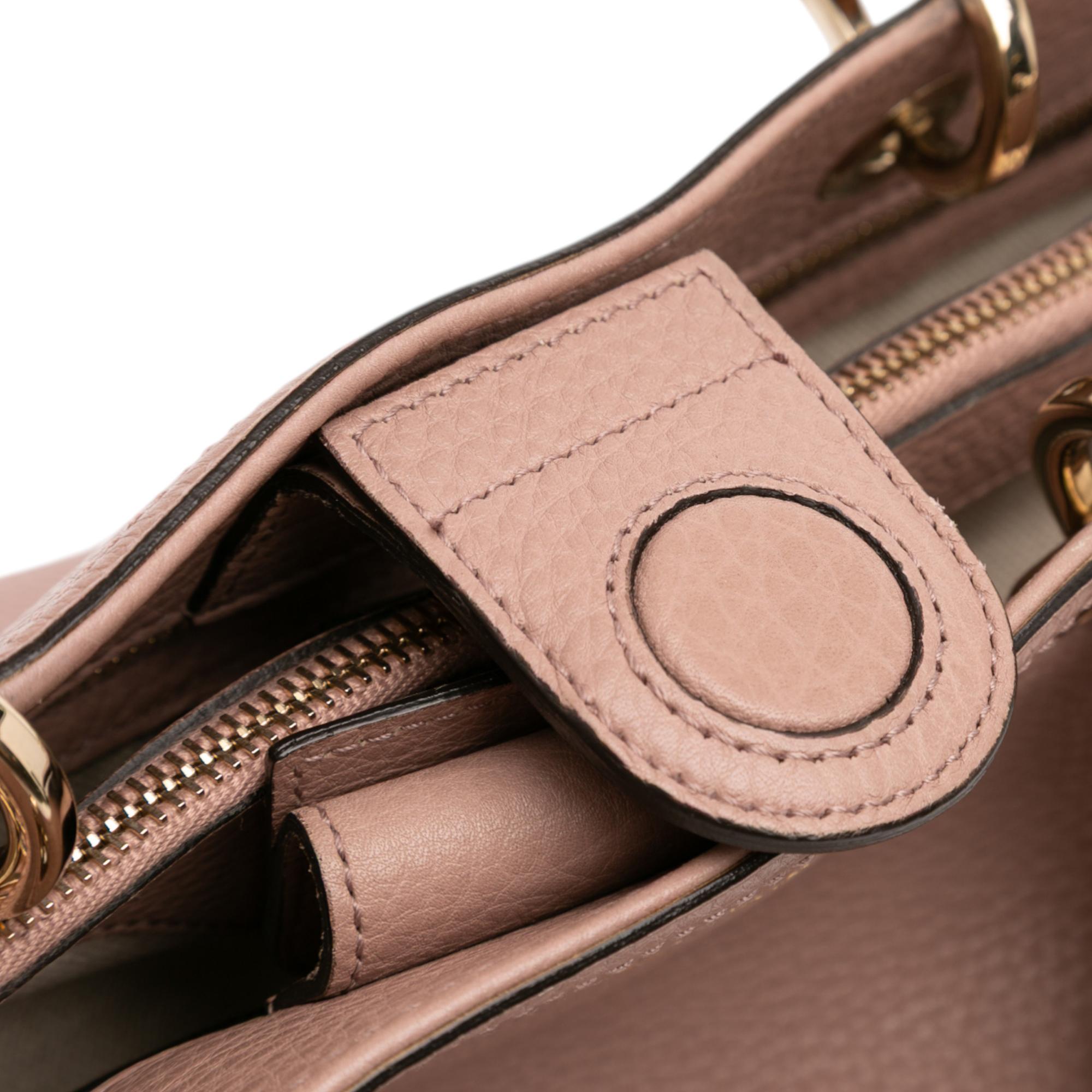 Gucci Medium Calfskin Bamboo Shopper Satchel