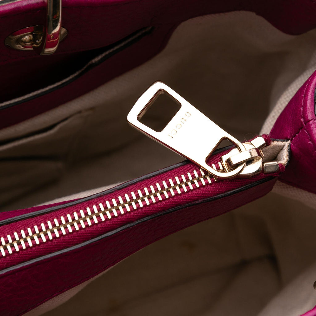 Gucci Medium Calfskin Bamboo Shopper Satchel