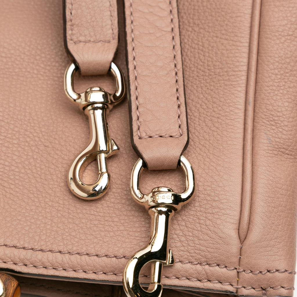 Gucci Medium Calfskin Bamboo Shopper Satchel