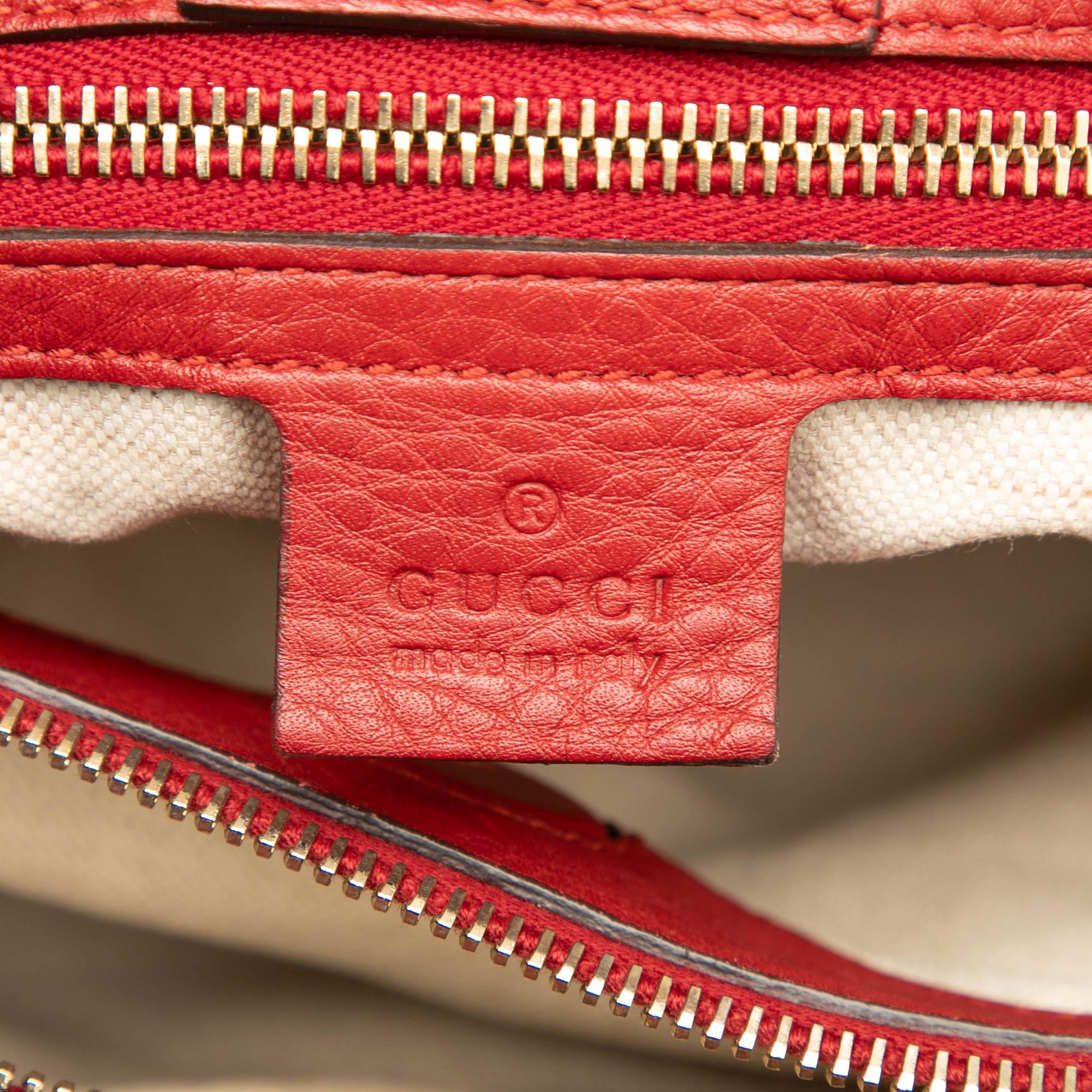 Gucci Medium Calfskin Bamboo Shopper Satchel