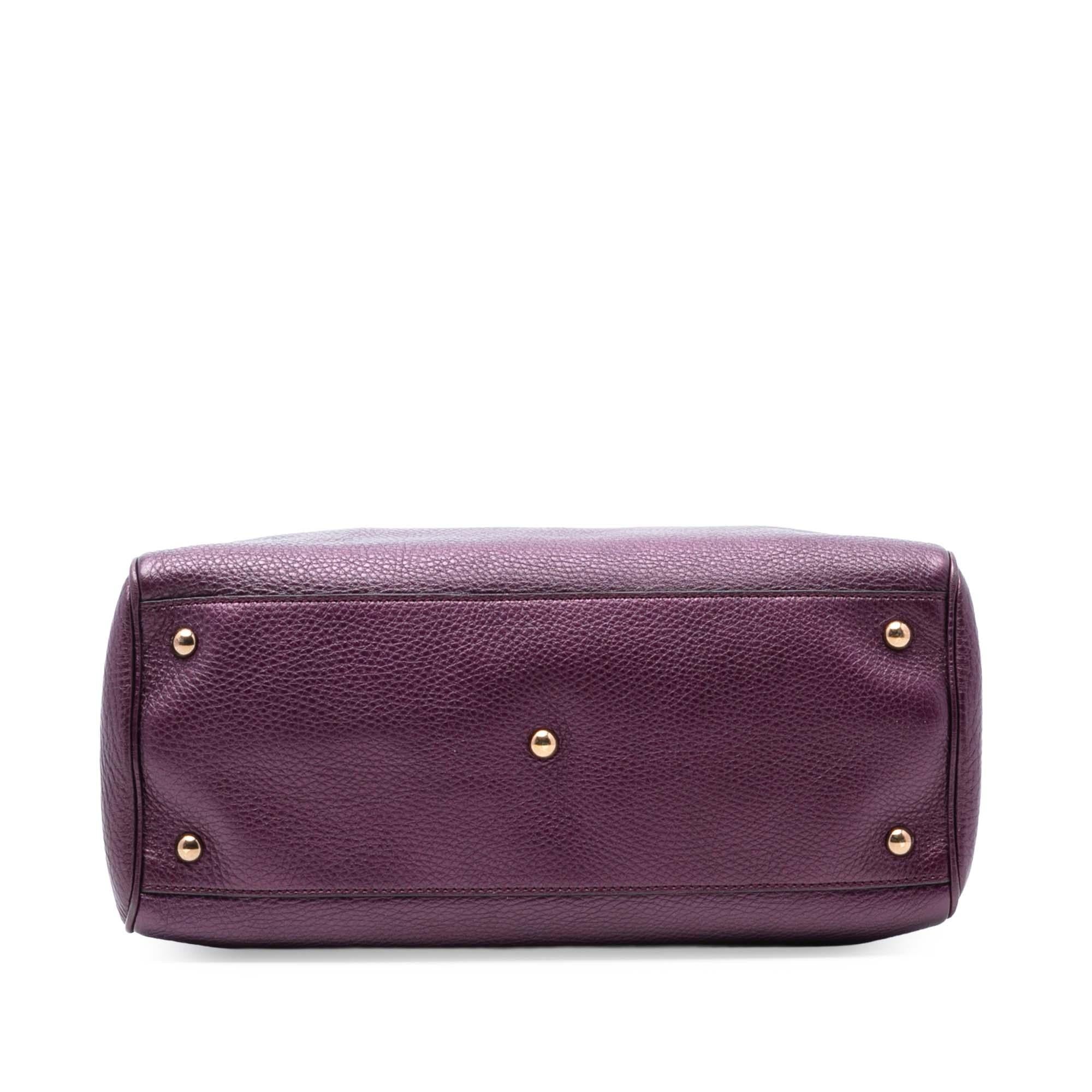 Gucci Medium Calfskin Bamboo Shopper Satchel