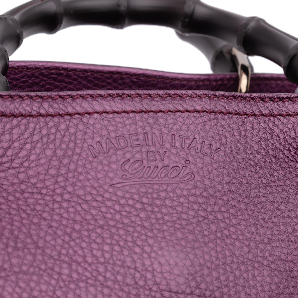 Gucci Medium Calfskin Bamboo Shopper Satchel