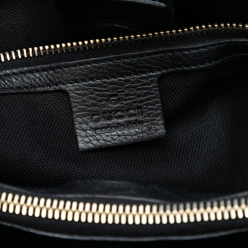 Gucci Medium Calfskin Bamboo Shopper Satchel