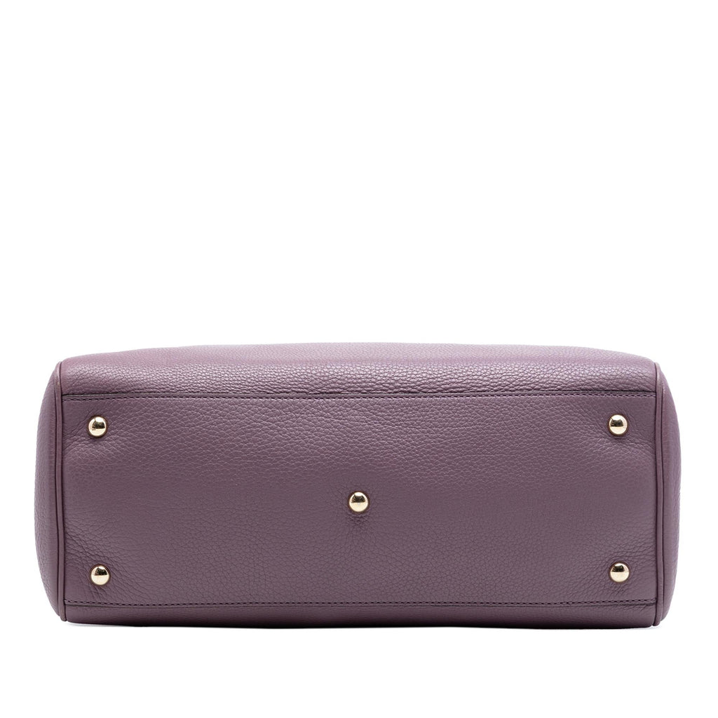 Gucci Medium Calfskin Bamboo Shopper Satchel