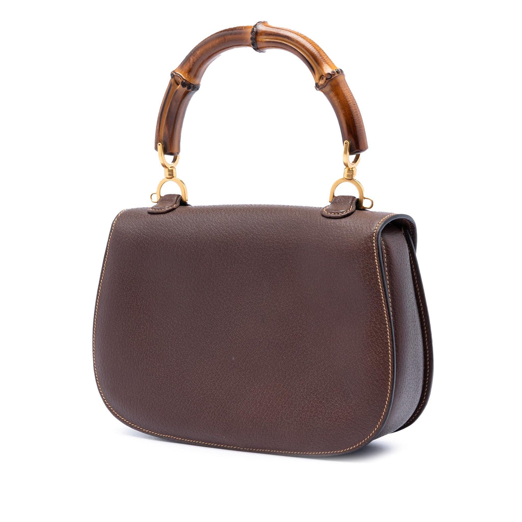 Gucci Medium Calfskin Bamboo Top Handle Bag