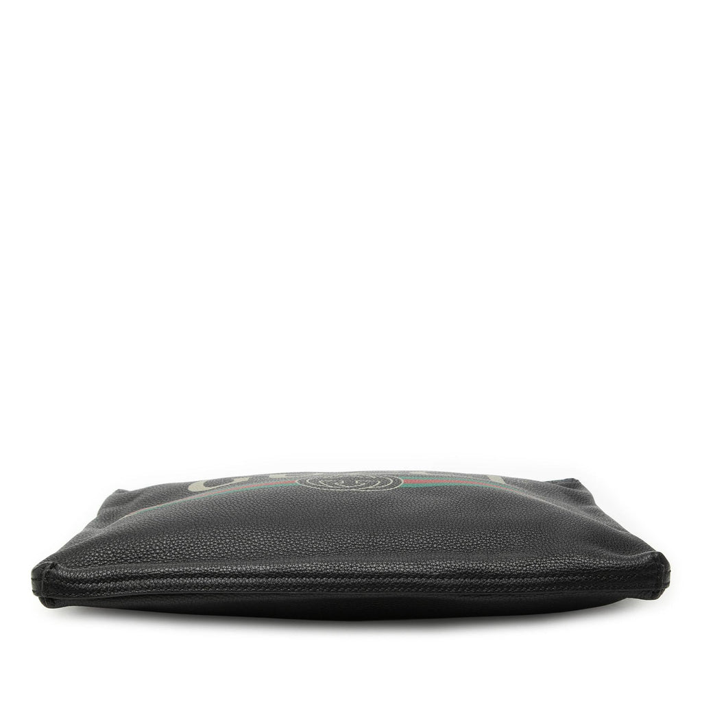 Gucci Medium Calfskin Logo Portfolio Clutch