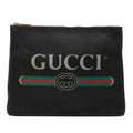 Gucci Medium Calfskin Logo Portfolio Clutch
