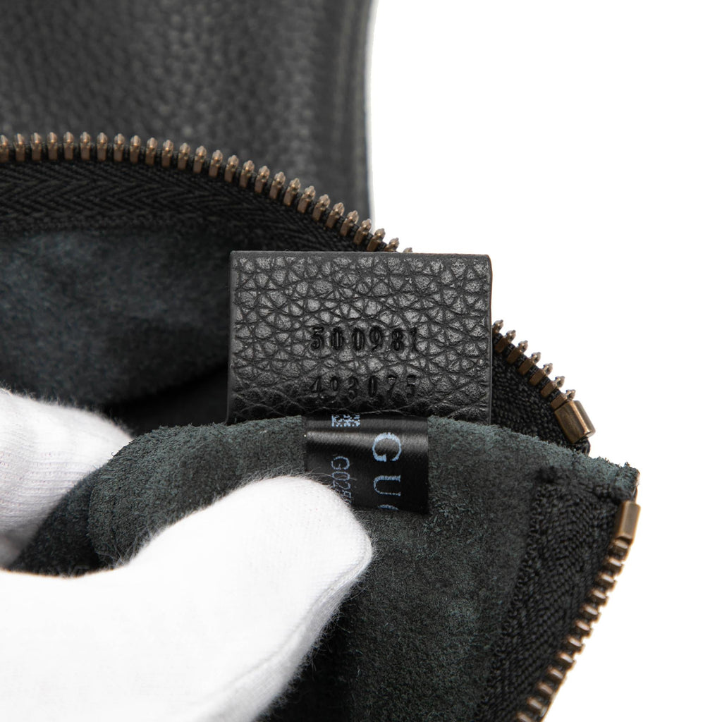 Gucci Medium Calfskin Logo Portfolio Clutch