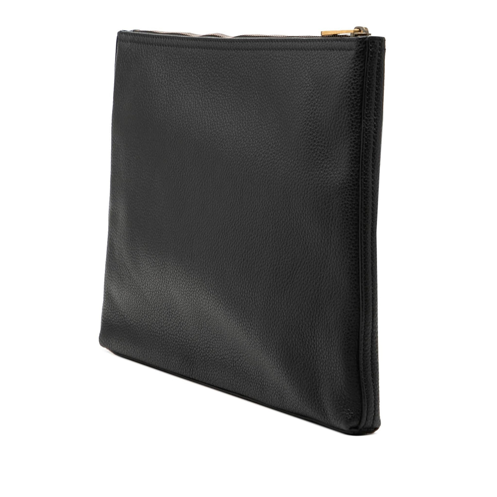 Gucci Medium Calfskin Logo Portfolio Clutch