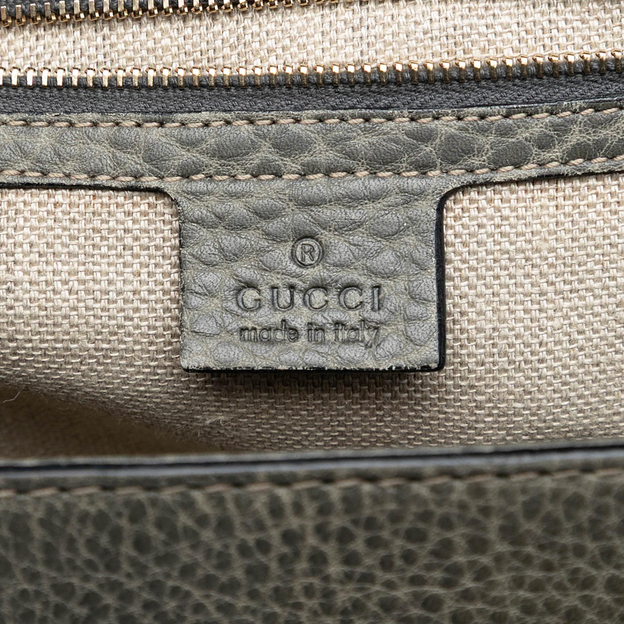 Gucci Medium Calfskin New Bamboo Top Handle Bag