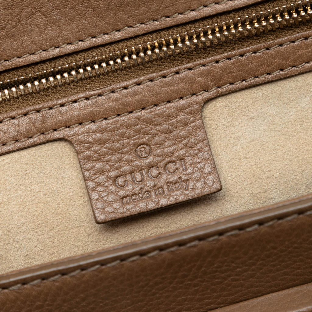 Gucci Medium Calfskin New Bamboo Top Handle Bag