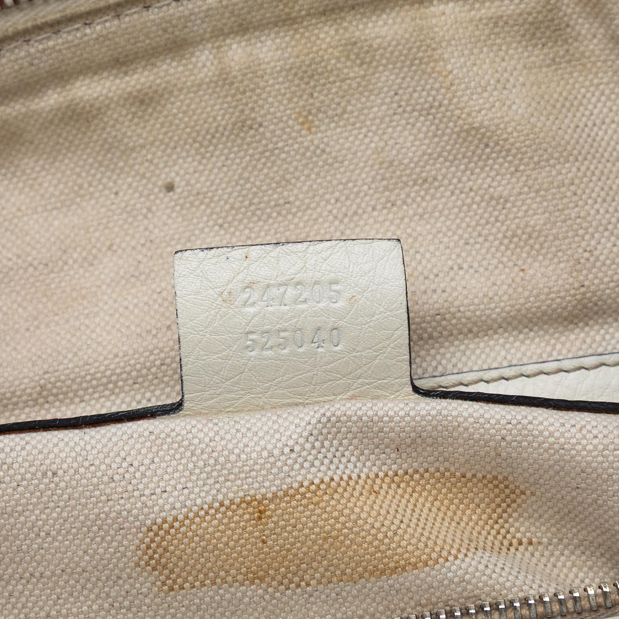 Gucci Medium Calfskin Web Joy Boston Bag