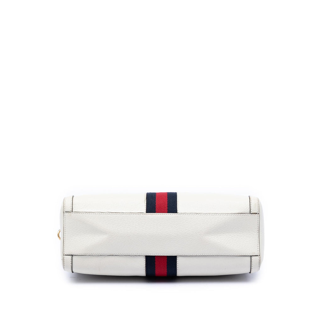 Gucci Medium Calfskin Web Ophidia Top Handle Bag