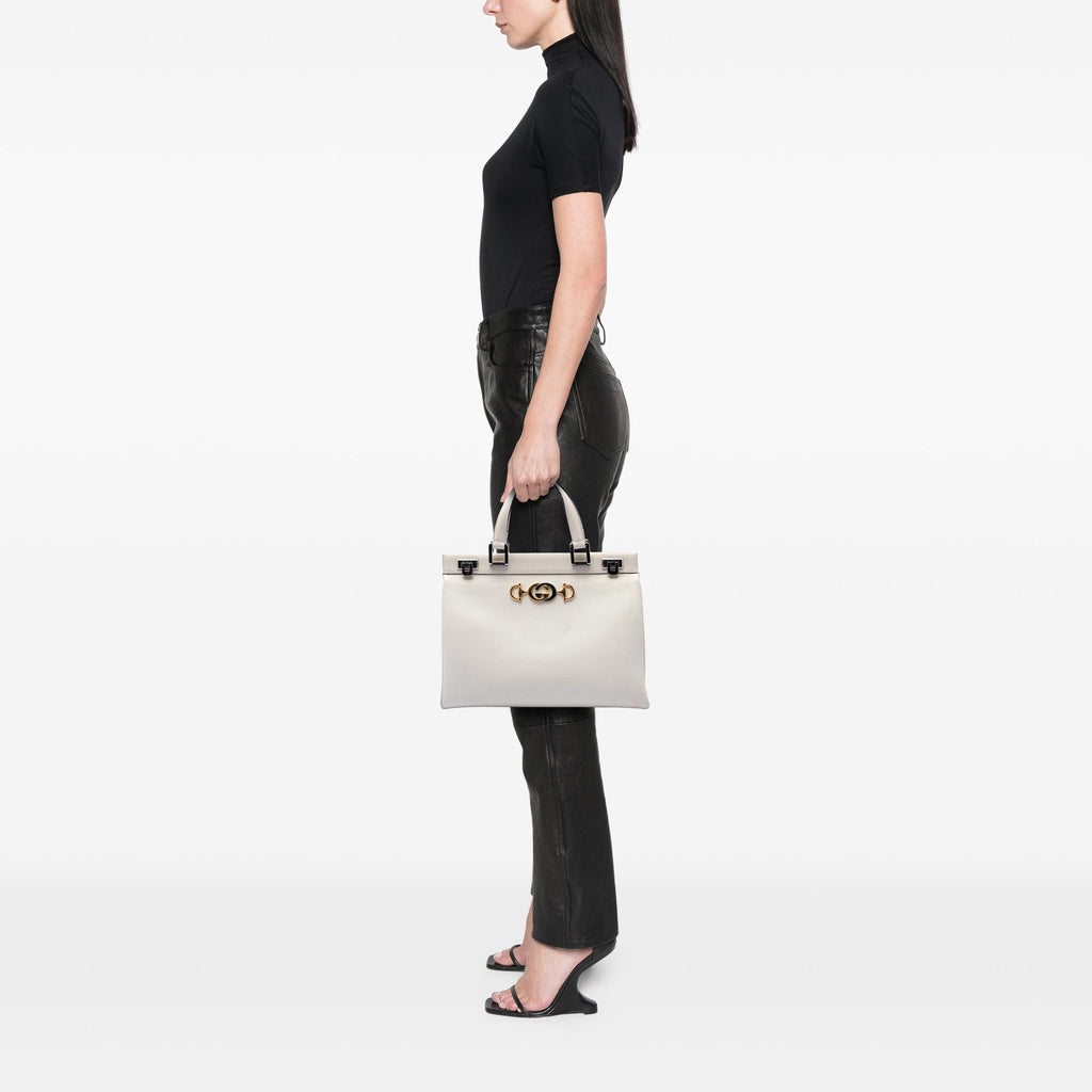 Gucci Medium Calfskin Zumi Top Handle Bag