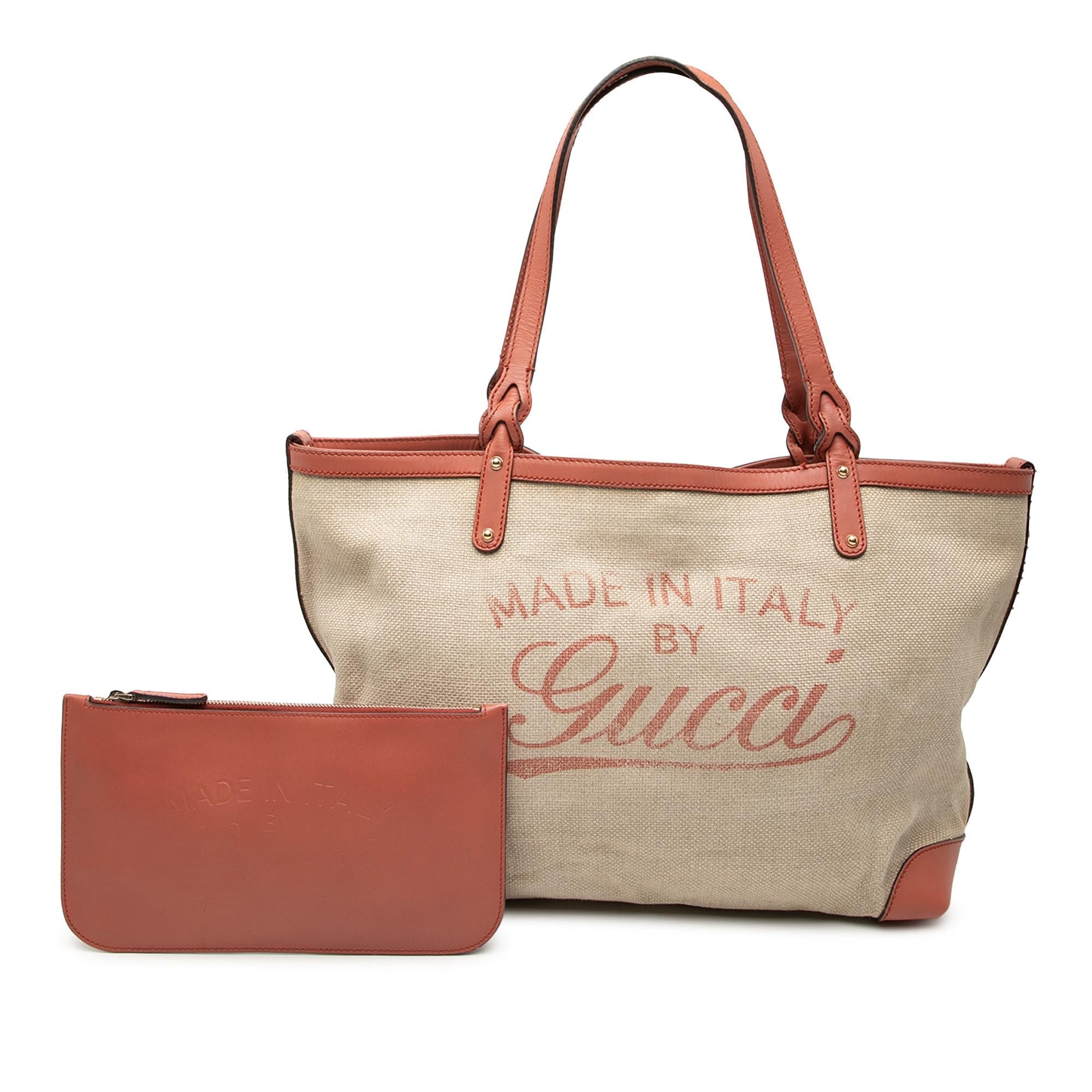 Gucci Medium Canvas Craft Tote