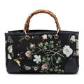 Gucci Medium Canvas Flora Knight Bamboo Shopper Satchel