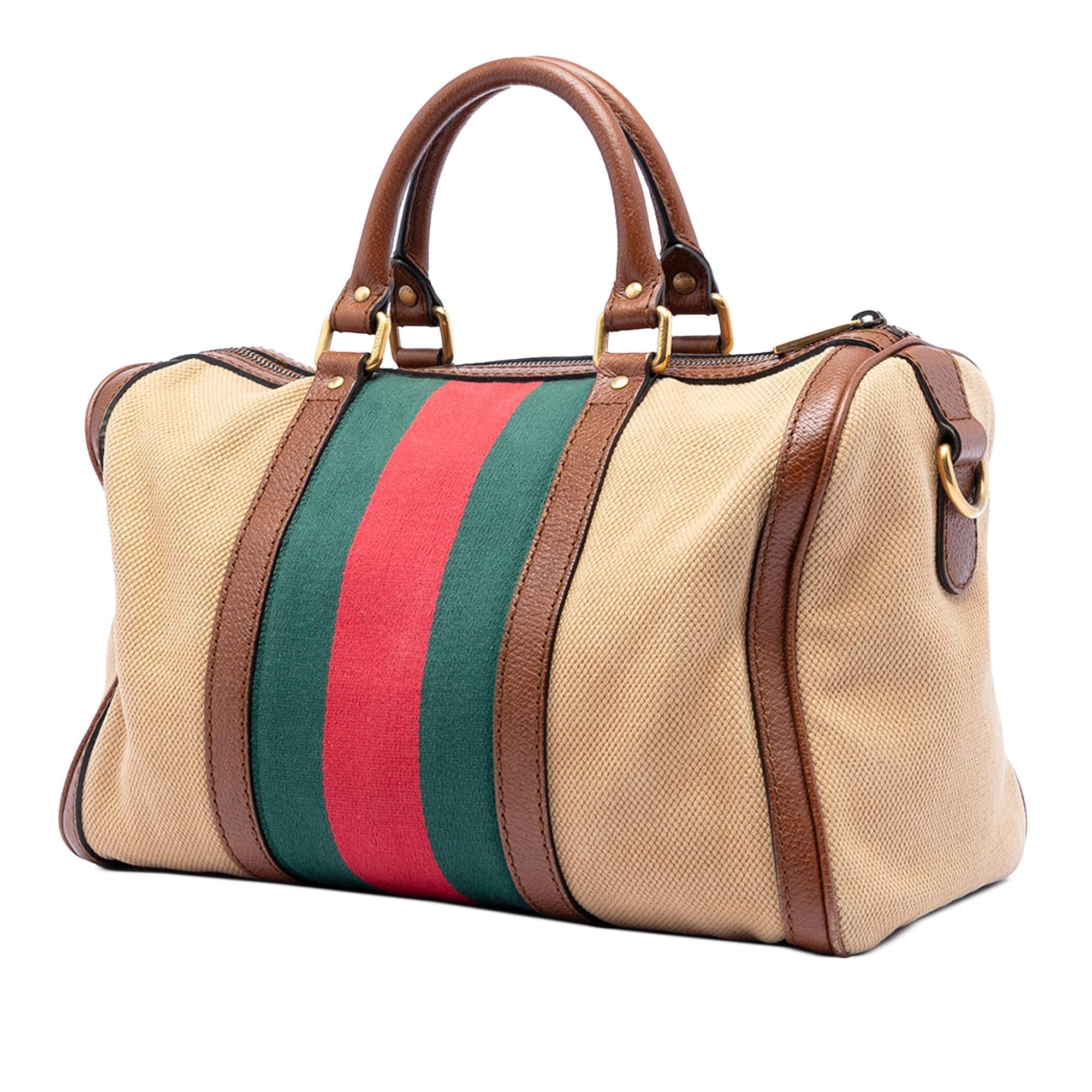 Gucci Medium Canvas Web Joy Boston Bag