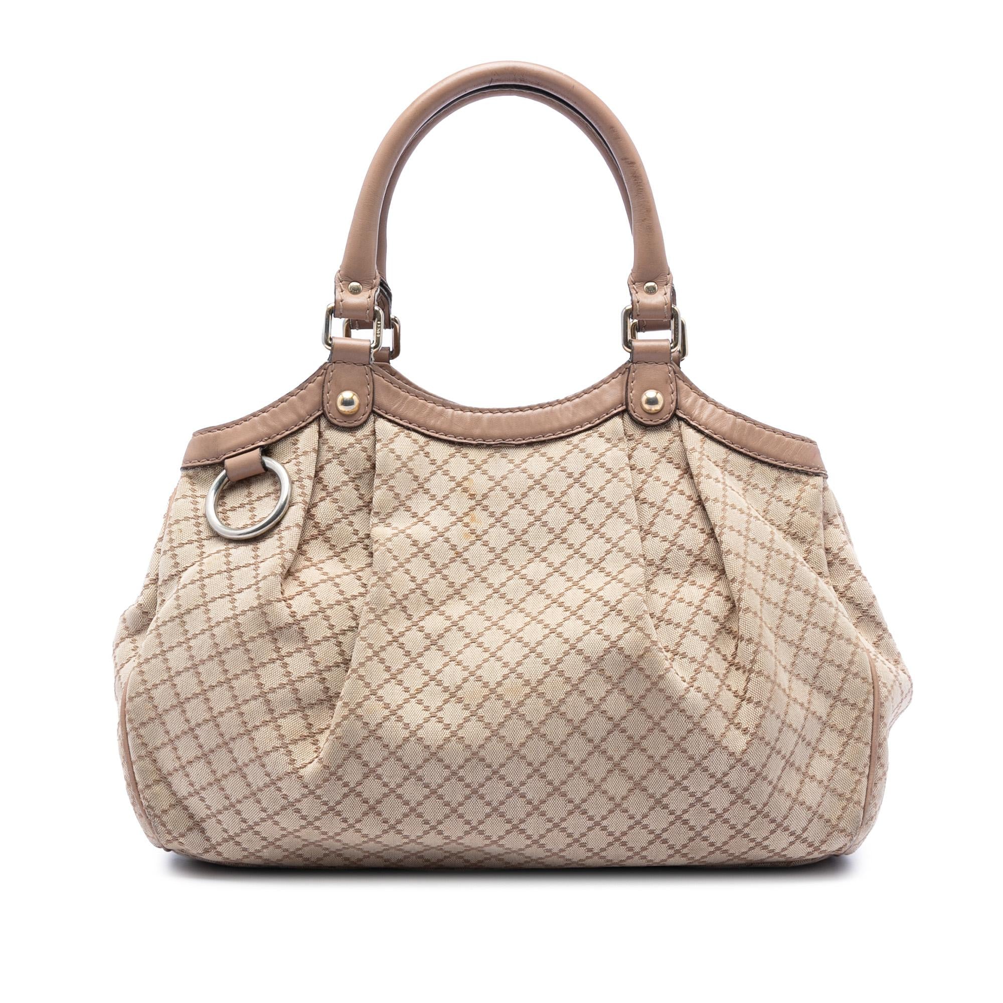 Gucci Medium Diamante Canvas Sukey Tote
