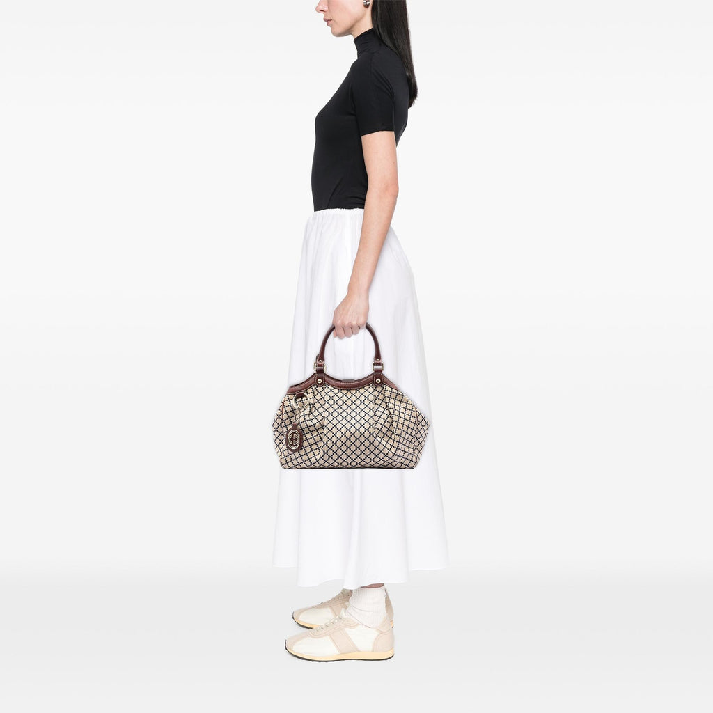 Gucci Medium Diamante Canvas Sukey Tote
