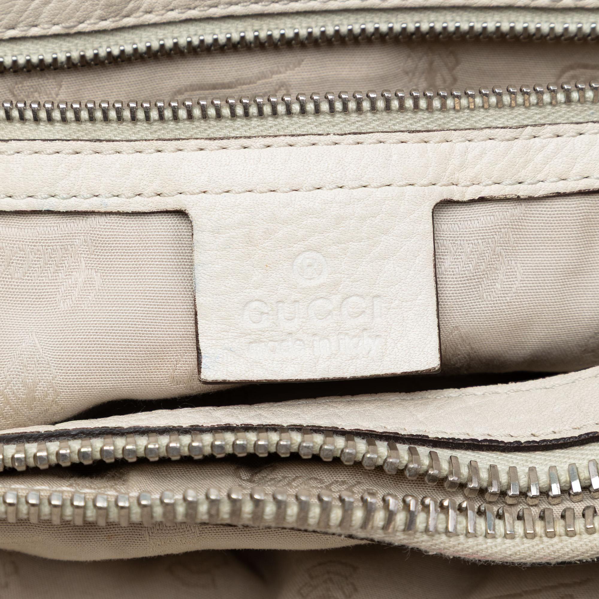 Gucci Medium GG Canvas Bamboo Libeccio Tote