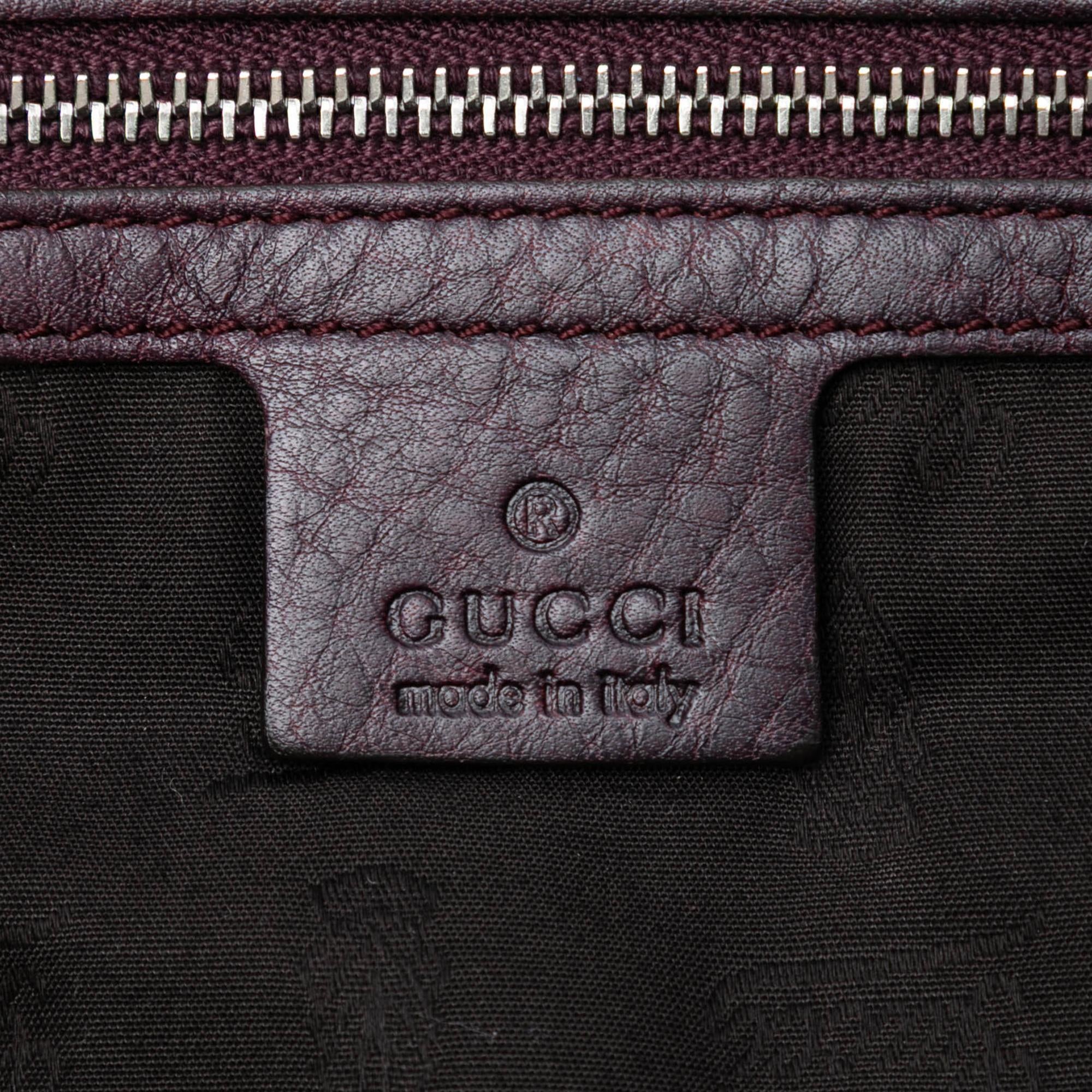 Gucci Medium GG Canvas Bamboo Libeccio Tote