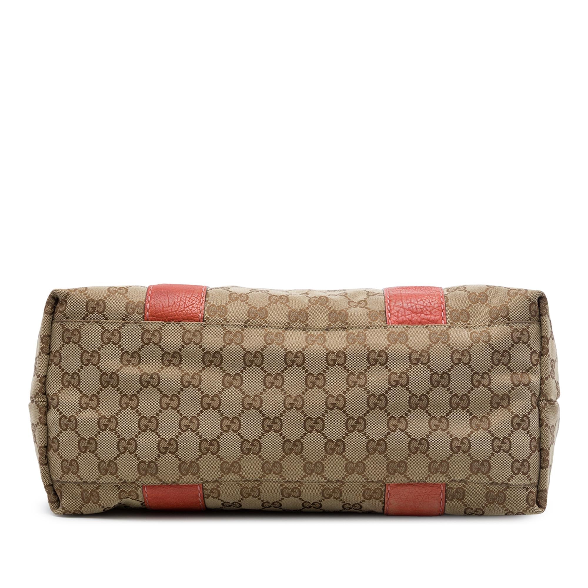 Gucci Medium GG Canvas Bamboo Libeccio Tote