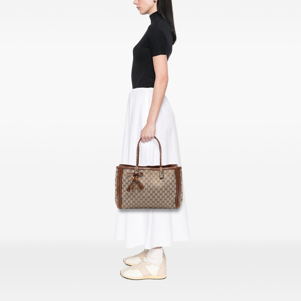 Gucci Medium GG Canvas Bella Tote