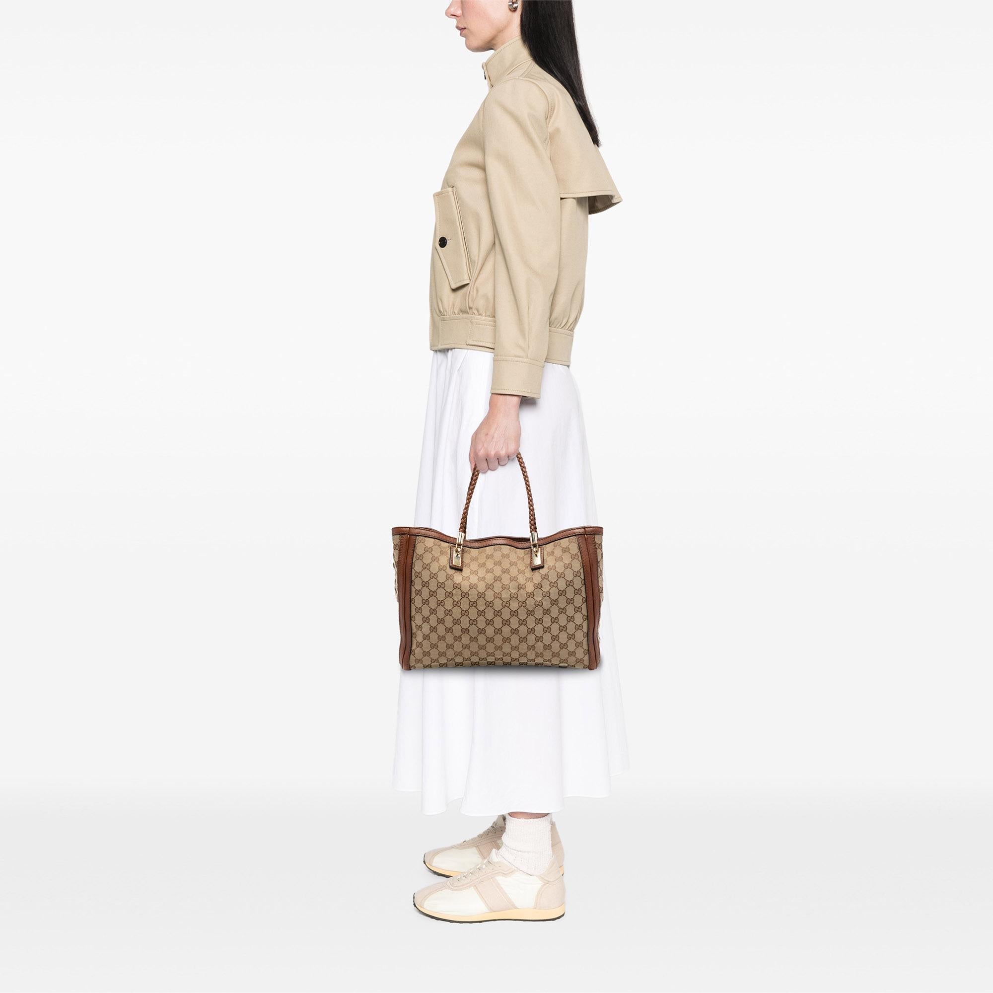 Gucci Medium GG Canvas Bella Tote