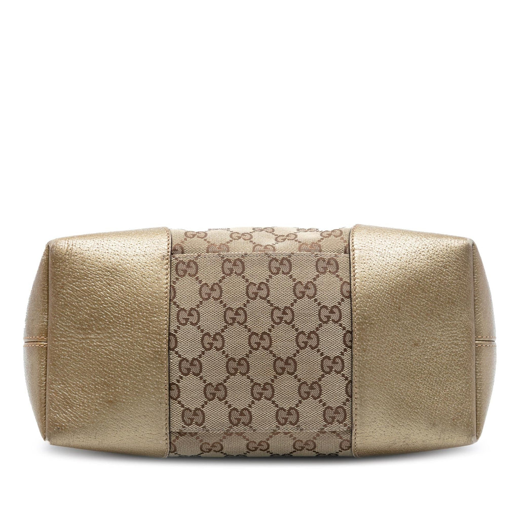 Gucci Medium GG Canvas Bree Fold Over Tote