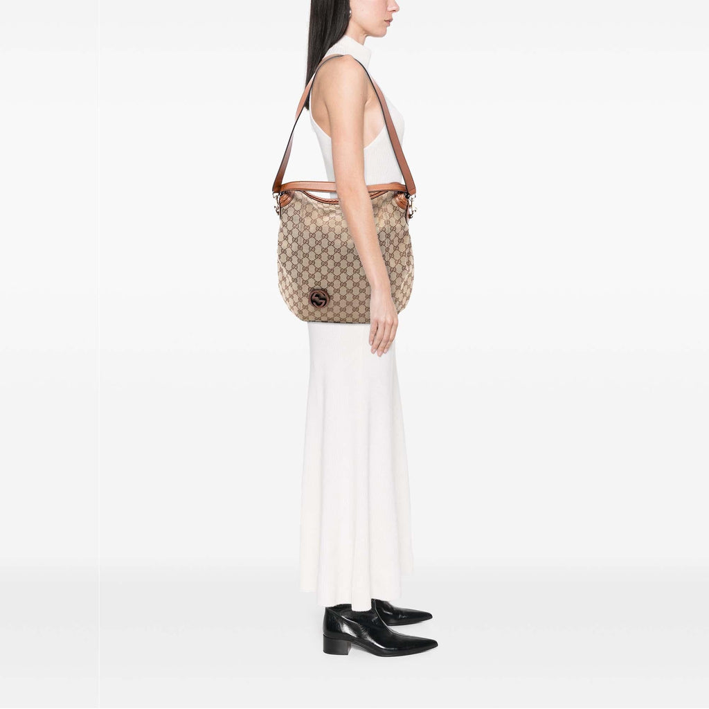 Gucci Medium GG Canvas Brick Lane Convertible Hobo