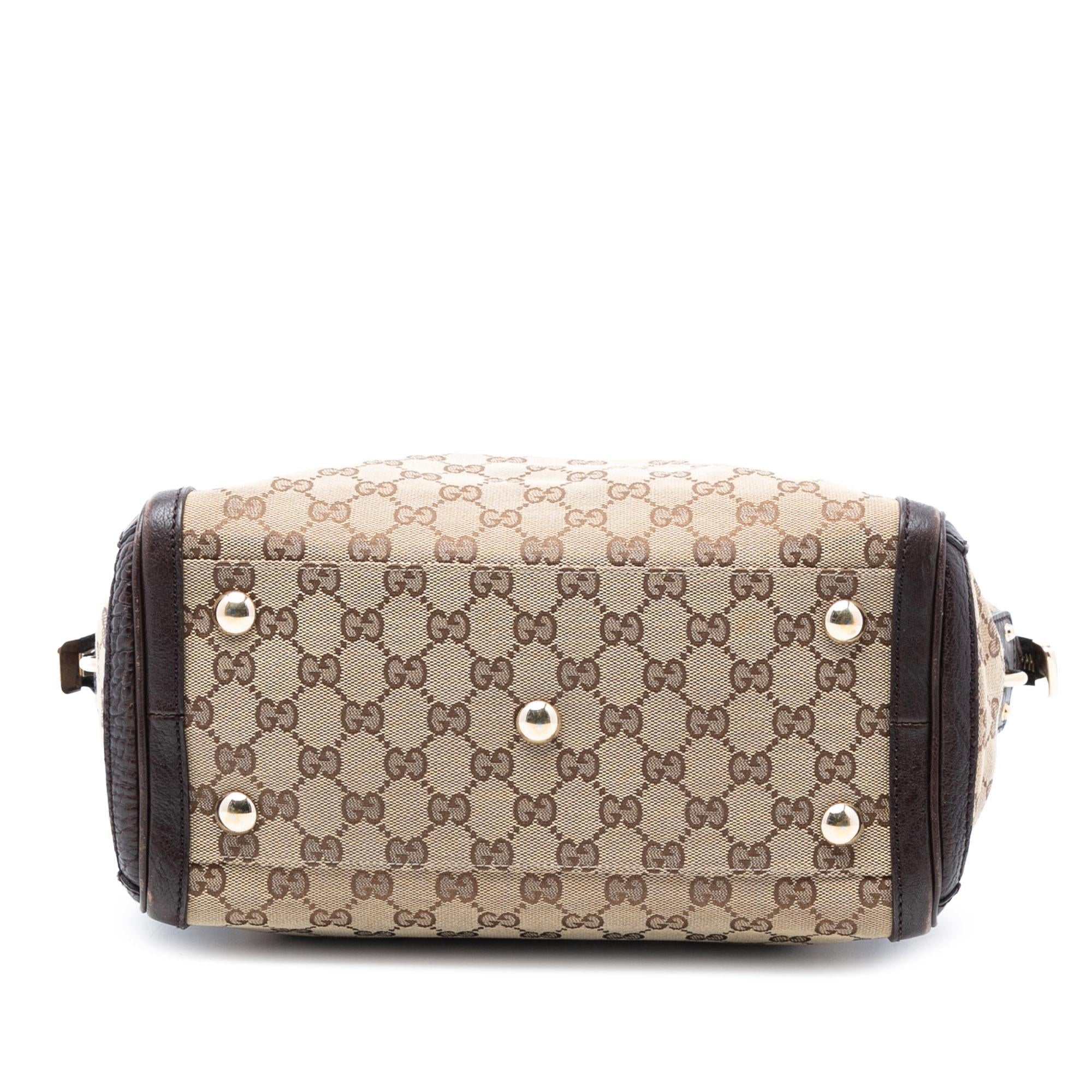 Gucci Medium GG Canvas Charm Satchel