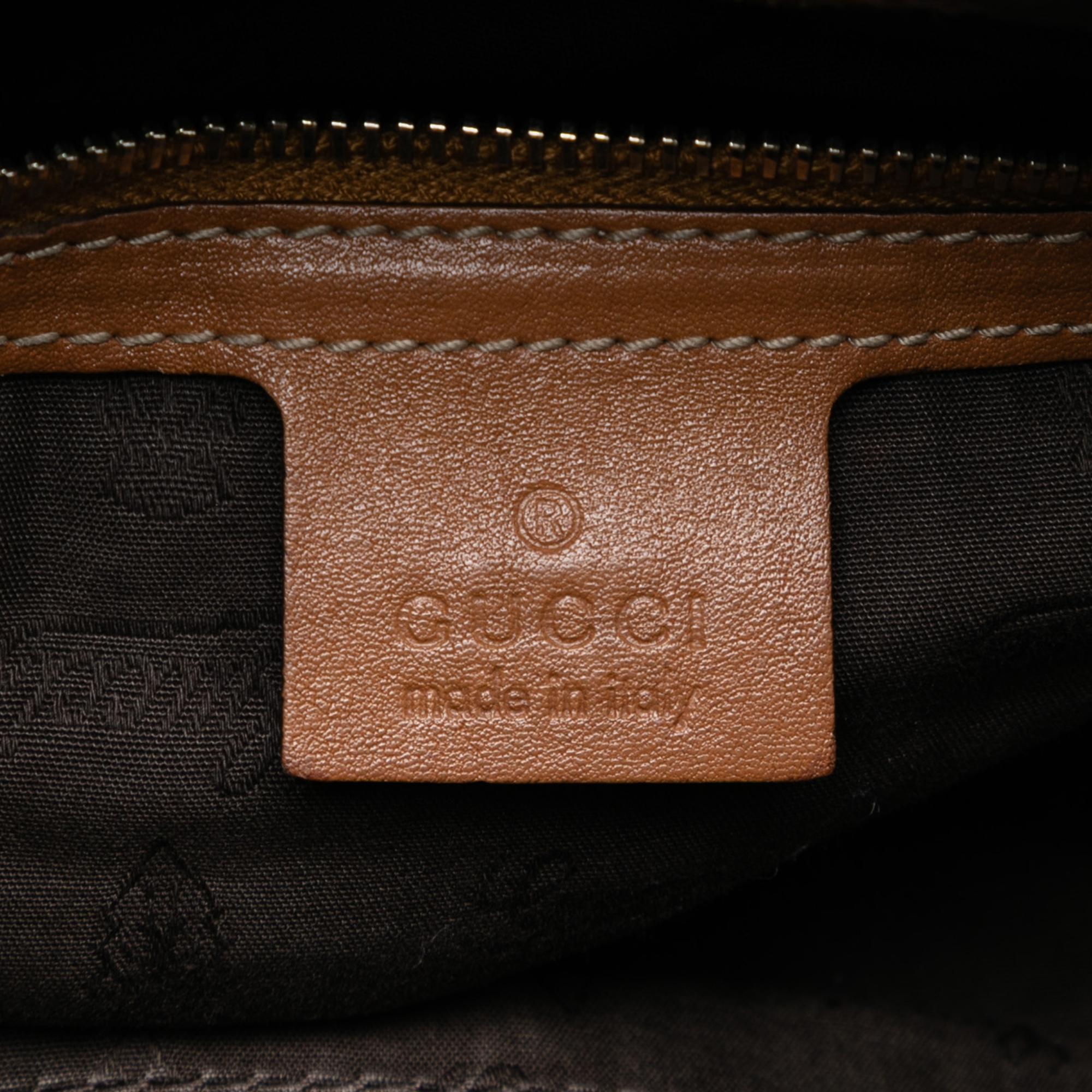 Gucci Medium GG Canvas Charm Satchel