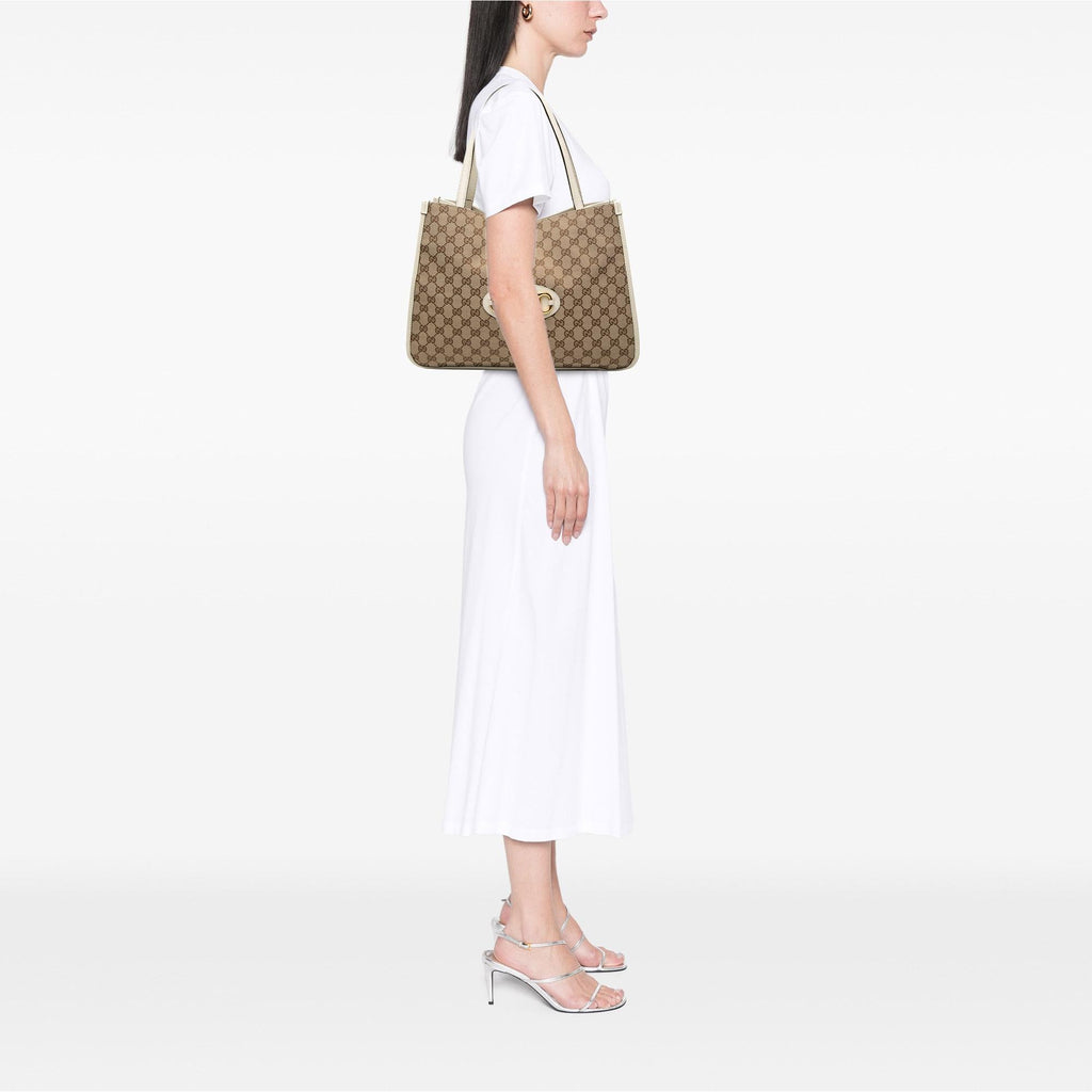 Gucci Medium GG Canvas Horsebit 1955 Tote